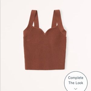 Brown Abercrombie tank top